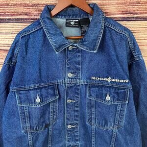 Vintage Y2k Rocawear Heavy Denim Jacket